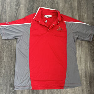 St Louis Cardinals XL Event Staff POLO Red / Gray Short Sleeve STL MLB MPG Marke